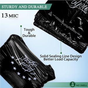 Sac de courses noir « Merci » en forme de t-shirt, réutilisable et jetable pour supermarché - Product Image 4