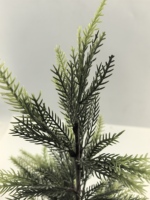 Vente en gros de plantes artificielles d'extérieur résistantes avec feuilles vertes Verdure en plastique pour l'extérieur
