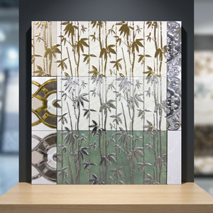 Azulejos Decorativos de Pared de Cerámica Digital Esmaltada, Color Dorado Plateado, 12x24, Atractivos para Interiores de Hotel - Product Image 2