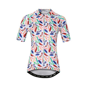 Jersey de Ciclismo Personalizado de Fábrica, Manga Corta Disponible, Impresión por Transferencia de Calor, Antibacteriano, Transpirable, Corte Láser - Product Image 1