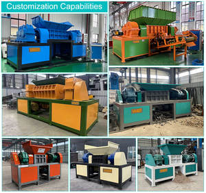 איכות גבוהה פיר כפול פלסטיק קרטון מתכת מגב V-CR1800 גרוטאות עיבוד מתכת מכונת חם מכירה - Product Image 2