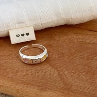 Niedlicher Katzen- und Hunde-Ring, offen, verstellbar, kreativer Persönlichkeits-Schmuck für Frauen, Geschenk für den Alltag