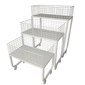 Cửa hàng tùy chỉnh gấp bảng khuyến mãi đồ ăn nhẹ uống đồ chơi búp bê kim loại lưới lưu trữ giỏ risers Thang hiển thị kệ đứng giá - Product Image 1