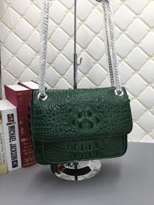 High-End Custom Crocodile <b>Leather</b> Women's Bag | OEM/ODM Luxury Crossbody <b>Handbag</b> with Magnetic Closure Chain Strap & Waterproof - Product Image 6