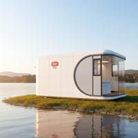 Maisons conteneurs durables, maisons préfabriquées, structures en acier, villas conteneurs avec piscine