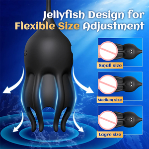 Nieuwe Kwallen Exerciser Mannelijke Trainer Vibrator Seks Speelgoed 10 Vibratie Modi Stimuleert Erectie Verlengt Uithoudingsvermogen en Penis - Product Image 4