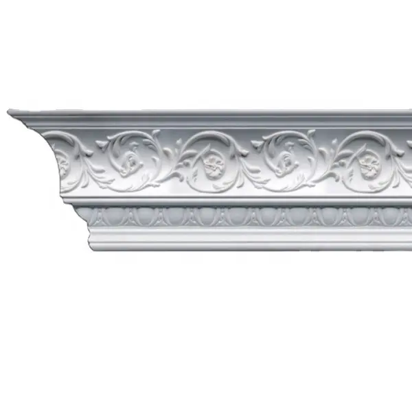 จีนเพดาน Cornice ซัพพลายเออร์ PU Cornice สำหรับม่านตกแต่งปั้นสำหรับตกแต่งบ้าน