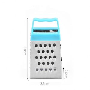 Utensilios de Cocina Personalizados al por Mayor, Rallador Multifuncional de Acero Inoxidable de 3 Pulgadas y 4 Lados para Limón, Queso y Jengibre - Product Image 3
