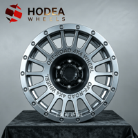 Jantes forgées tout-terrain 17/18/20 pouces 6x139.7 à déport profond, finition gris anthracite mat, style Beadlock 4x4 pour Ford, Toyota, Jeep