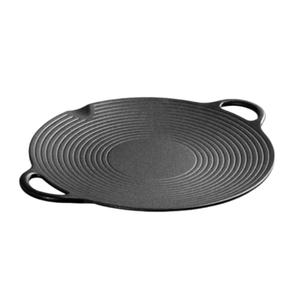 Sartén de Hierro Fundido, Sartén Redonda Antiadherente, Plancha Precurada de Hierro Fundido <span class=keywords><strong>para</strong></span> Paella, Plancha <span class=keywords><strong>para</strong></span> Asar al Aire Libre - Product Image 3