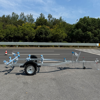 Remorque de bateau à rouleaux oscillants à essieu unique légère Remorque de jet-ski avec VTA