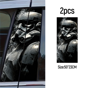 Pegatina para pilar B de coche, calcomanía con patrón de Stormtrooper de <span class=keywords><strong>Star</strong></span> <span class=keywords><strong>Wars</strong></span>, pegatina impermeable de vinilo para poste de puerta de columna central de coche - Product Image 4