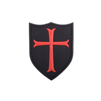 Patchs Personnalisés en Croix, Style Religieux Créatif, Patch en Caoutchouc PVC Souple pour Vêtements, Patch Croix Personnalisé