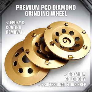 Disques de meulage diamantés Sunny 125 mm PCD, disques abrasifs 100 mm, 16 pièces #   36 #   Meuleuses à grande vitesse pour béton/terrazzo OEM - Product Image 1