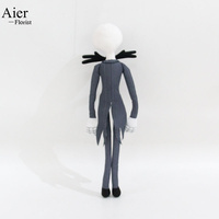 Aierflorist Nouvelle Peluche Amusante Jack Halloween, Poupée Squelette en Peluche Douce 20-50cm pour Bouquet, Cadeau et Décoration