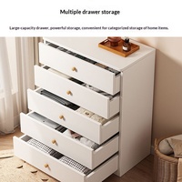 Armoire de rangement pour la maison, armoire de rangement simple et moderne pour le salon, armoire à tiroirs sur pied, armoire à cinq tiroirs multi-niveaux pour la chambre à coucher
