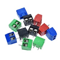 KF301-2P KF301-3P KF301-5.0-2P KF301 Conector de Bloque de Terminales de Tornillo para PCB Recto de 2 y 3 Pines, 5.0mm, Azul, Rojo, Verde