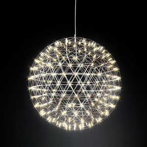 Paslanmaz çelik Metal asılı Led avize ışıkları örgü avize merdiven kolye lamba oturma odası için - Product Image 2