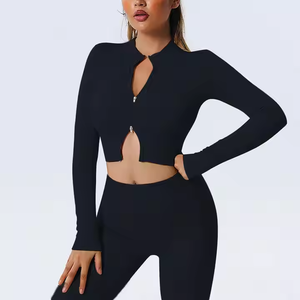 Set di Yoga di alta qualità su misura Pilates <span class=keywords><strong>abbigliamento</strong></span> sportivo palestra sport per il Fitness <span class=keywords><strong>Cross</strong></span> vita alta vestiti da allenamento set da donna - Product Image 5