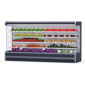 Exhibidor Refrigerado Comercial de Lujo para Supermercados, Refrigerador Abierto de Múltiples Niveles para Frutas y Verduras - Product Image 1