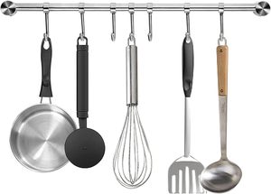 Support mural <span class=keywords><strong>pour</strong></span> ustensiles <span class=keywords><strong>de</strong></span> <span class=keywords><strong>cuisine</strong></span> Sondoly, organisateur <span class=keywords><strong>de</strong></span> casseroles et poêles, support mural <span class=keywords><strong>pour</strong></span> <span class=keywords><strong>rail</strong></span> suspendu - Product Image 6