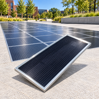 Dalles de sol photovoltaïques personnalisables à énergie solaire, vente en gros directe usine, système de revêtement de sol extérieur à économie d'énergie