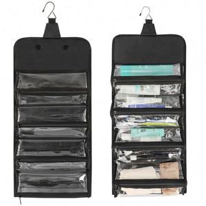 Bolsa de Cosméticos de Viaje con Gancho para Colgar, Resistente al Agua, Organizador de Maquillaje para Accesorios y Artículos de Aseo (Muestra Gratis) - Product Image 4
