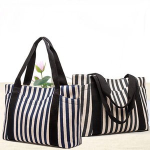 Sac fourre-tout en toile avec tissu d'épicerie en coton réutilisable floral pour femmes et filles - Product Image 6
