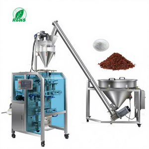 Machine de remplissage de café à écran tactile de 7 pouces, machine de remplissage de poudre de cacao, machine d'emballage automatique de poudre à commande PLC - Product Image 1