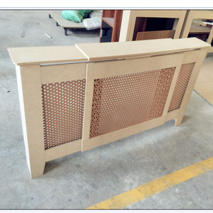 Couvercle de radiateur de haute qualité, blanc inachevé, moderne, grille en bois, meubles d'armoire, vente en gros - Product Image 3