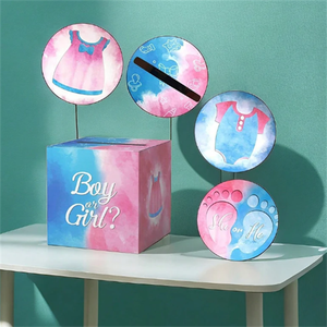 Baby Shower e genere rivelano le urne per il voto di genere per feste Decorative per matrimoni - Product Image 1