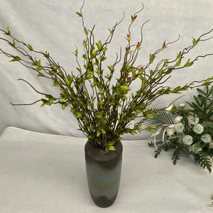 Fleurs Queyiyi, feuilles de printemps et d'automne en fausse plante barbe de dragon, verdure artificielle, décoration de mariage, accessoires de décoration intérieure - Product Image 4