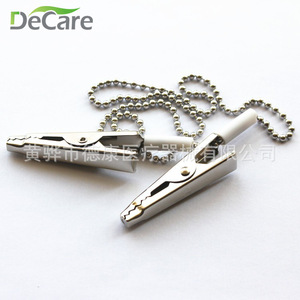 Clip para bufanda DeCare de acero inoxidable con cadena de bolas para hombre, uso empresarial - Product Image 1