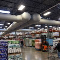 Tuyau de ventilation flexible en tissu écologique, économique, pour système de distribution CVC pour gymnases, hôpitaux, blanchisseries et écoles