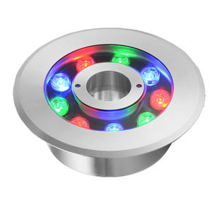 Projecteur LED RGB IP68 AC/DC pour Fontaine, Télécommande, Acier Inoxydable, Éclairage Extérieur pour Piscine, Bassin et Lumières Paysagères - Product Image 2