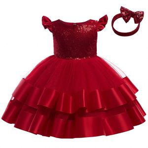 Robe de princesse pour filles, collection été, style gâteau superposé, idéale pour les fêtes d'enfants - Grande Vente - Product Image 3