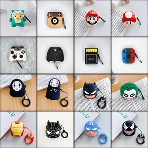 เคสหูฟังของเล่นการ์ตูนสไตล์100 + สำหรับ Airpods <span class=keywords><strong>Pro</strong></span> 1 2 3,เคสหูฟังซิลิโคนนิ่ม<span class=keywords><strong>3D</strong></span> สำหรับเคส Airpods - Product Image 1