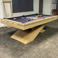 Table de billard de luxe moderne en bois massif avec plateau en ardoise, 7, 8 ou 9 pieds, pour la maison, le club familial ou la villa