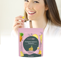 Gummies douces à la vitamine C (acide ascorbique), poudre de fruit d'ananas et Lactobacillus Acidophilus pour femmes, pour l'amélioration de la santé osseuse