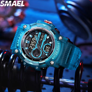 Montre numérique étanche en plastique, dernière montre multifonctionnelle SMAEL 8086, double affichage, montre de sport chronographe étanche - Product Image 6