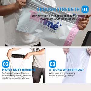 Bolsas de Envío de Plástico Resistentes a Desgarros, Color Negro, para Mensajería, con Logotipo Personalizado, para Ropa - Product Image 5