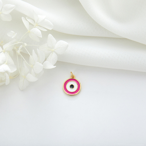 Hot Bán Đồ Trang Sức Tự Làm Phụ Kiện Dầu Thả Men Vòng 14K Vàng Thổ Nhĩ Kỳ Mắt Ác Quyến Rũ Mặt Dây Chuyền Cho Vòng Cổ Vòng Đeo Tay Làm - Product Image 5