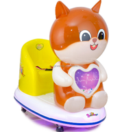 Parc d'attractions Machines d'arcade commerciales à pièces Kiddie cat Swing Rides Park Machine de jeu pour enfants Équipement à vendre