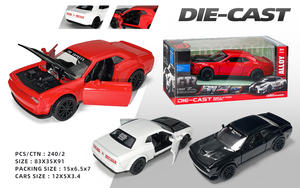 Modellino Auto in Scala 1/32 <span class=keywords><strong>BUGATTI</strong></span> con Porte Apribili, Auto in Metallo a Retrocarica, Giocattolo con Confezione Espositiva - Product Image 5