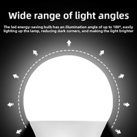 Ampoule LED à économie d'énergie, super lumineuse, protection des yeux, culot E27, longue durée de vie, lampe suspendue intérieure résidentielle, CRI 90, 85 Lm/W