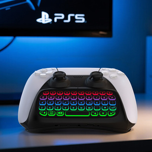 Honcam BT Wireless <b>Mini</b> Keypad Chatpad 3.5mm Audio Jack Backlight Gaming <b>Keyboard</b> for Playstation PS5 Controller Accessories - Product Image 5
