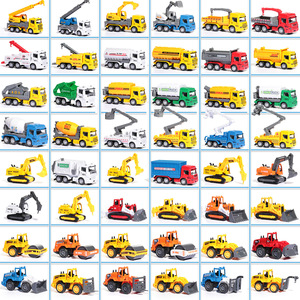 LASIVE <span class=keywords><strong>TOYS</strong></span> Modellino Auto in Scala 1:64 in Lega Pressofusa, <span class=keywords><strong>Giocattolo</strong></span> Unisex Simulazione <span class=keywords><strong>Camion</strong></span> della <span class=keywords><strong>Spazzatura</strong></span> ed Escavatore - Product Image 2