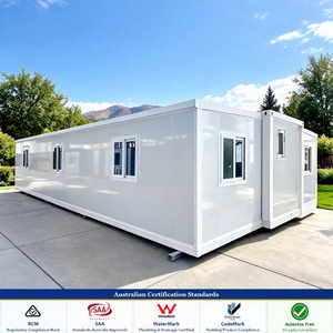 Casa Modular Expandible de 20 y 40 Pies con Certificación SAA de Australia, Casa Móvil Apilable de 1, 2, 3, 4 y 5 Dormitorios, Bungalow - Product Image 1