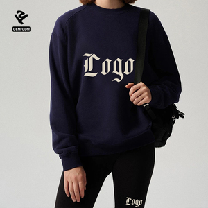 F240722 Tùy Chỉnh Hoodies <span class=keywords><strong>In</strong></span> Kỹ Thuật Số Logo Quá Khổ Thời Trang dạo phố Womens Tops Lông Cừu Crewneck Áo Áo Len Jumper - Product Image 3