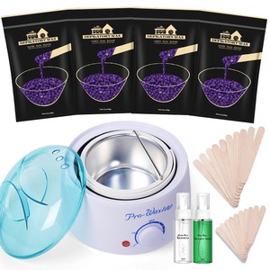 Lifestance label privé kit de cire super dure ensemble d'épilation brésilienne pour corps visage pieds nez mains avec prise JP incluse - Product Image 1